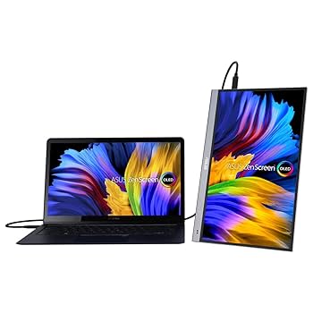 Asus Zenscreen Oled MQ16AH Laptop, Czarny/Srebrny, 15,6